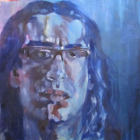 Blue Self portrait 39inx39in